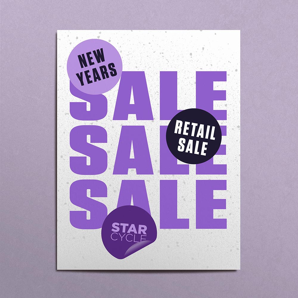 SC New Years Retail Sale Poster
